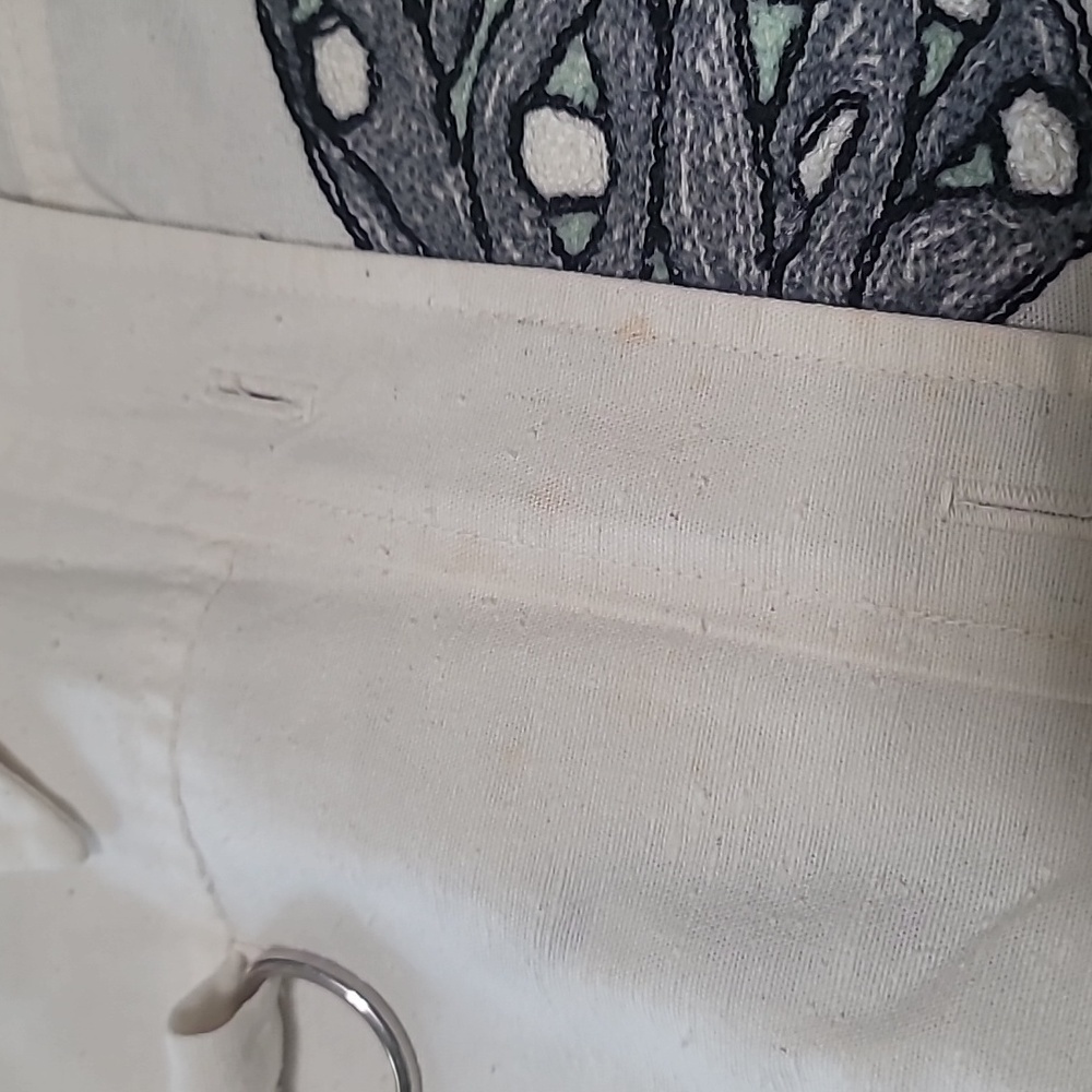 One-of-a-Kind Vintage Hand Embroidered Light Weight Linen Jacket - Picture 8 of 12